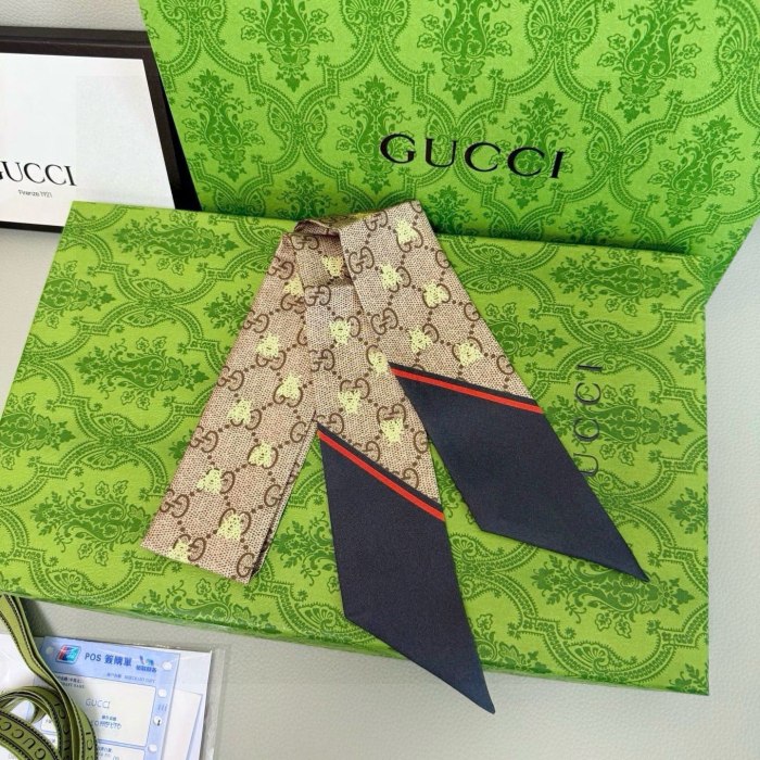 Gucci Silk Twill Scarf Womens Fashion Bandeau with Original Box Whatsapp【+1-3239614486】