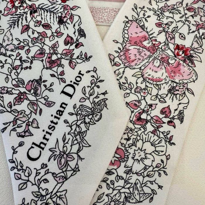 Dior Silk Twill Scarf Womens Fashion Bandeau with Original Box Whatsapp【+1-3239614486】