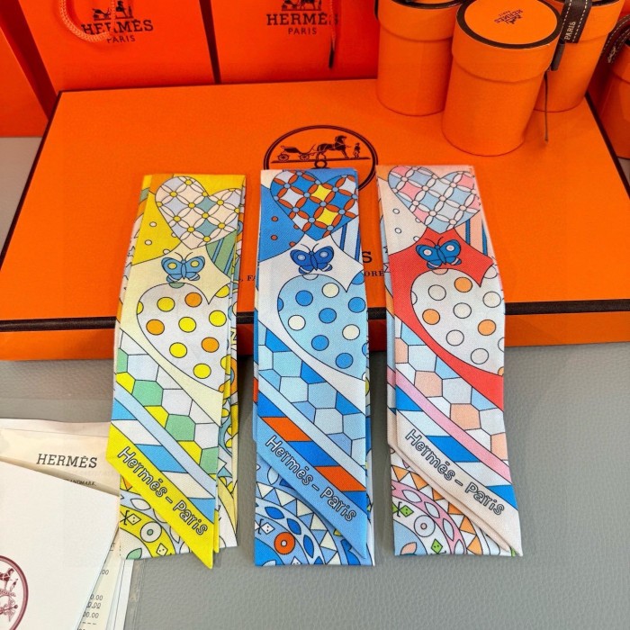 Hermes Silk Twill Scarf Womens Fashion Bandeau with Original Box Whatsapp【+1-3239614486】