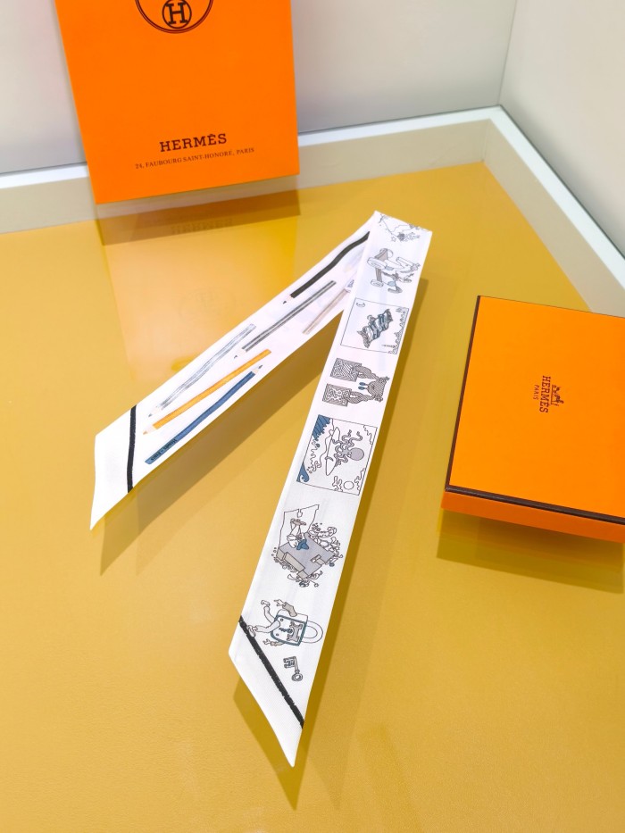 Hermes Silk Twill Scarf Womens Fashion Bandeau with Original Box Whatsapp【+1-3239614486】