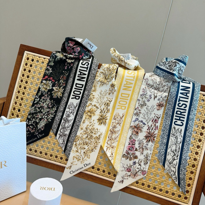 Dior Silk Twill Scarf Womens Fashion Bandeau with Original Box Whatsapp【+1-3239614486】