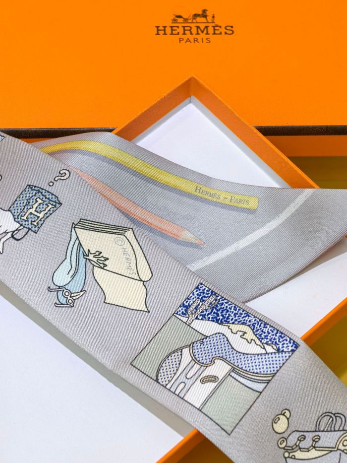 Hermes Silk Twill Scarf Womens Fashion Bandeau with Original Box Whatsapp【+1-3239614486】