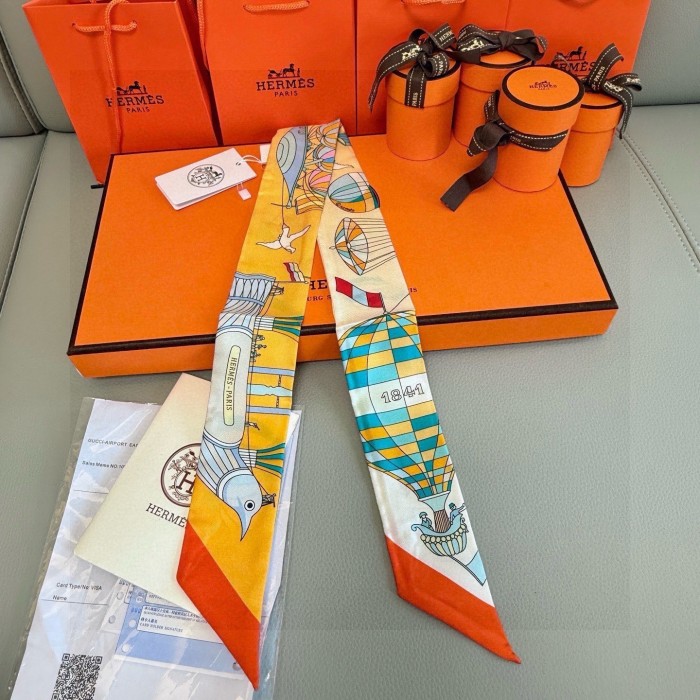 Hermes Silk Twill Scarf Womens Fashion Bandeau with Original Box Whatsapp【+1-3239614486】