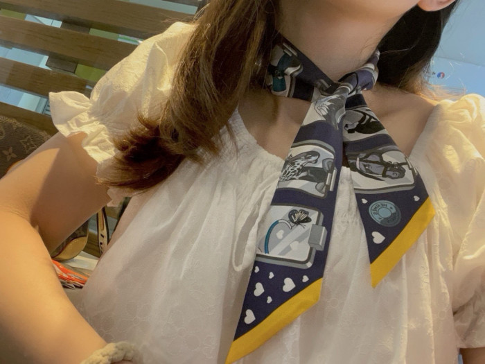 Hermes Silk Twill Scarf Womens Fashion Bandeau with Original Box Whatsapp【+1-3239614486】