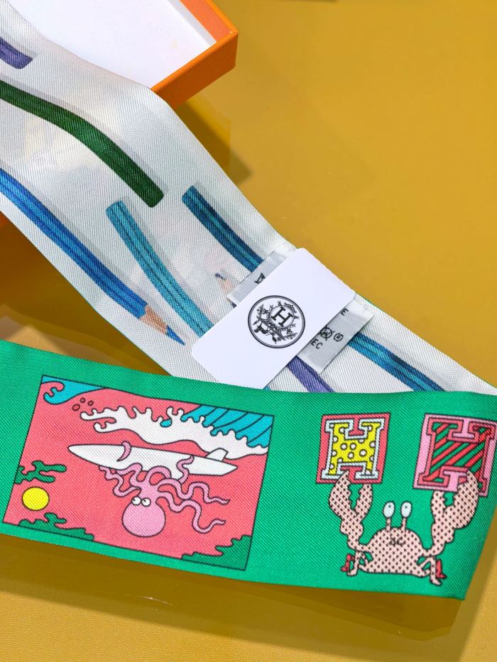 Hermes Silk Twill Scarf Womens Fashion Bandeau with Original Box Whatsapp【+1-3239614486】
