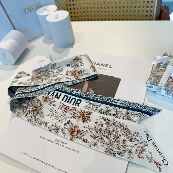 Dior Silk Twill Scarf Womens Fashion Bandeau with Original Box Whatsapp【+1-3239614486】