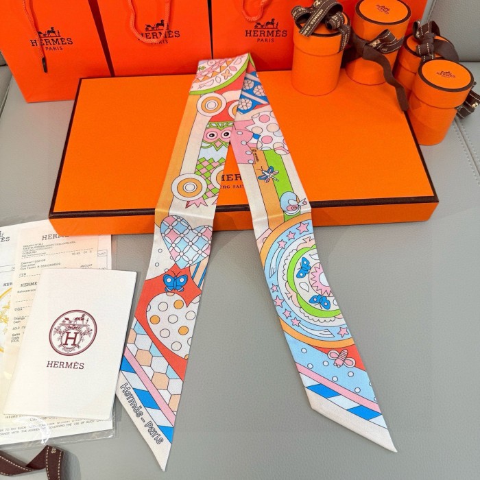 Hermes Silk Twill Scarf Womens Fashion Bandeau with Original Box Whatsapp【+1-3239614486】