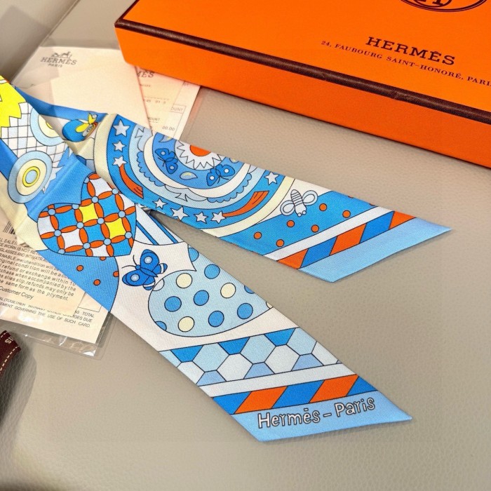 Hermes Silk Twill Scarf Womens Fashion Bandeau with Original Box Whatsapp【+1-3239614486】