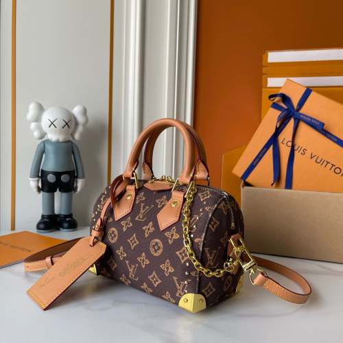 Louis Vuitton Womens Bags Luxury Brand Fashion Type M27951 Speedy Bandoulière 20 Monogram Canvas with Original Box Whatsapp【+1-3239614486】