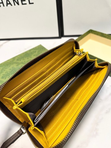 Gucci Mens Womens Wallets Bags Coin Purse Card Holder Luxury Brand Neo Vintage GG Supreme Zip Around Wallet with Original Box Whatsapp 【+1-3239614486】
