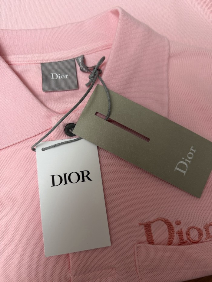 Dior Luxury Brand Women Mens Short Sleeve T-Shirt Polo Shirt with Pocket Whatsapp 【+1-3239614486】