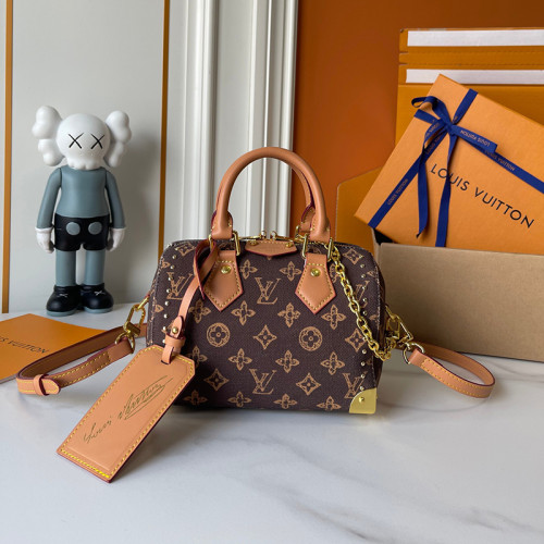 Louis Vuitton Womens Bags Luxury Brand Fashion Type M27951 Speedy Bandoulière 20 Monogram Canvas with Original Box Whatsapp【+1-3239614486】