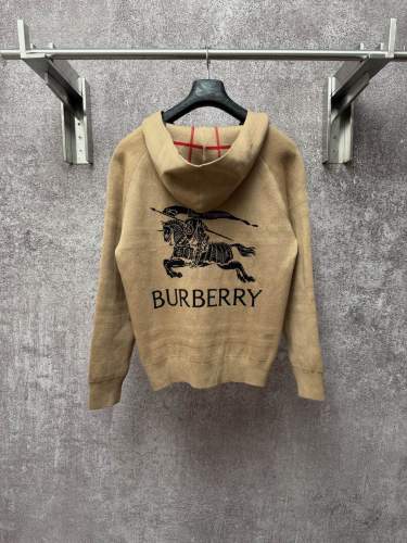 Burberry Women Mens Sweatshirt Luxury Brand Men Reversible Knit Zip Hoodie Coat Whatsapp【+1-3239614486】