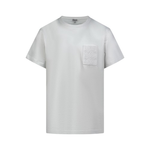 Loewe Luxury Brand Men Womens Short Sleeve T-Shirt LOEWE Anagram embroidery placed on the chest patch pocket Whatsapp 【+1-3239614486】