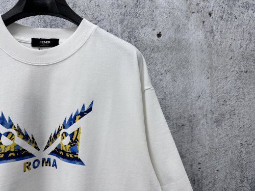 Fendi Luxury Brand Women Mens Short Sleeve T-Shirt Whatsapp 【+1-3239614486】