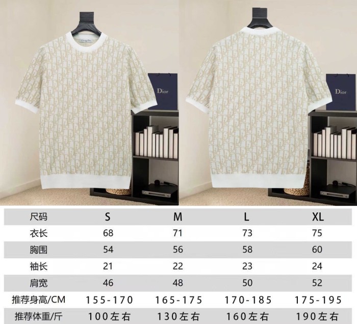 Dior Luxury Brand Women Mens Short Sleeve T-Shirt Knit Whatsapp 【+1-3239614486】