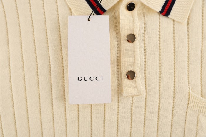 Gucci Luxury Brand Women Mens Short Sleeve T-Shirt Knit Polo Shirt Top Quality Whatsapp 【+1-3239614486】