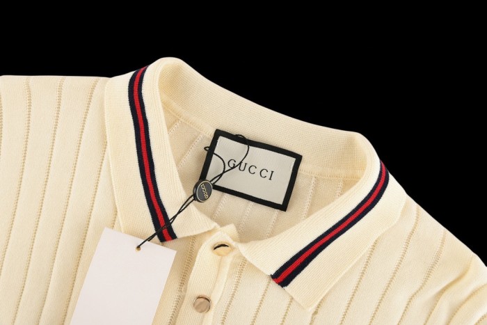 Gucci Luxury Brand Women Mens Short Sleeve T-Shirt Knit Polo Shirt Top Quality Whatsapp 【+1-3239614486】