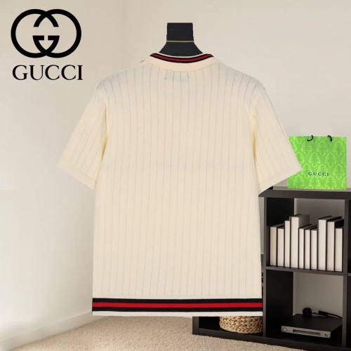 Gucci Luxury Brand Women Mens Short Sleeve T-Shirt Knit Polo Shirt Top Quality Whatsapp 【+1-3239614486】