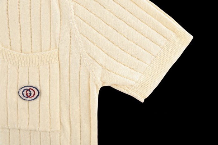 Gucci Luxury Brand Women Mens Short Sleeve T-Shirt Knit Polo Shirt Top Quality Whatsapp 【+1-3239614486】