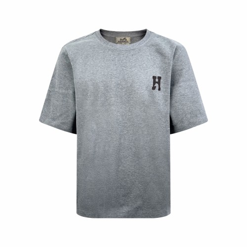 Hermes Luxury Brand Women Mens Short Sleeve T-Shirt  H'Cheval  t-shirt with leather detail Whatsapp 【+1-3239614486】