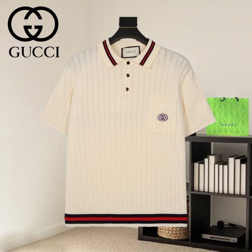 Gucci Luxury Brand Women Mens Short Sleeve T-Shirt Knit Polo Shirt Top Quality Whatsapp 【+1-3239614486】
