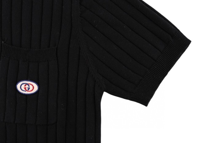 Gucci Luxury Brand Women Mens Short Sleeve T-Shirt Knit Polo Shirt Top Quality Whatsapp 【+1-3239614486】