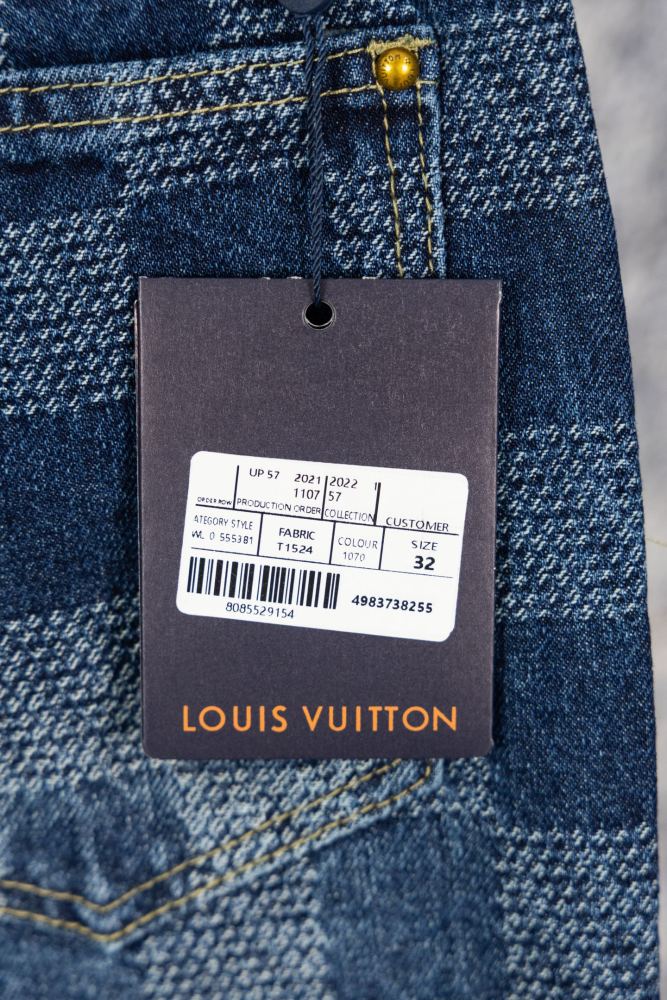 Louis Vuitton Luxury Brand Men Womens Pant Jeans Damier Denim Pants Whatsapp 【+1-3239614486】