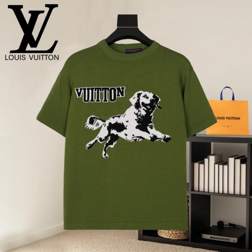 Louis Vuitton Luxury Brand Men Womens Short Sleeve T-Shirt Knit Whatsapp 【+1-3239614486】
