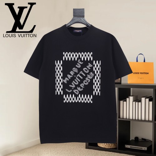 Louis Vuitton Luxury Brand Men Womens Short Sleeve T-Shirt Knit Whatsapp 【+1-3239614486】