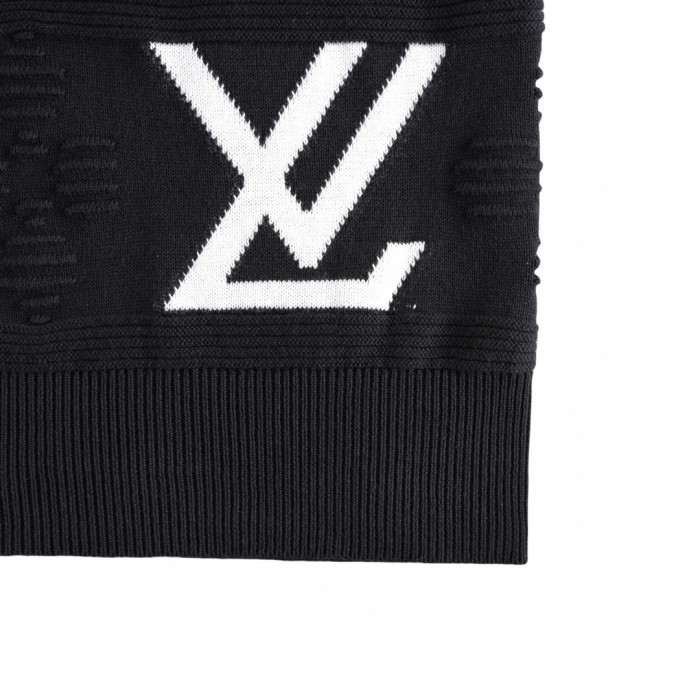 Louis Vuitton Luxury Brand Men Womens Short-Sleeved Crewneck Knit Whatsapp 【+1-3239614486】