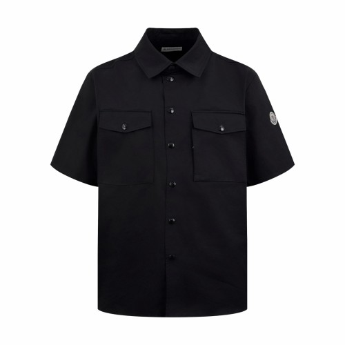 Moncler Luxury Brand Men Short Sleeve Shirts Mens Cotton Gabardine Short Sleeve Shirt K20912F00008598QH248 Top Quality Whatsapp 【+1-3239614486】