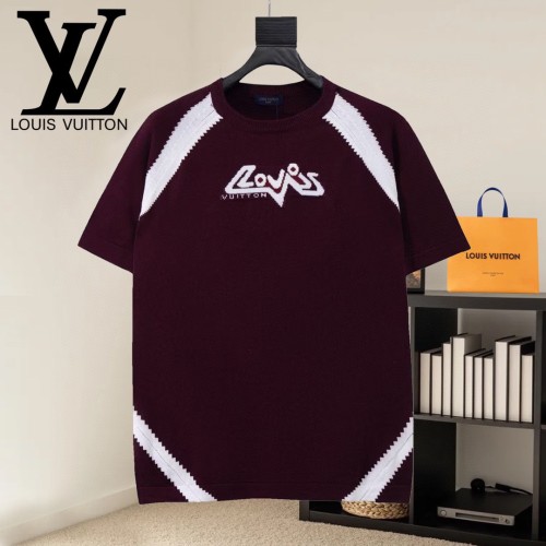 Louis Vuitton Luxury Brand Men Womens Short Sleeve T-Shirt Knit Whatsapp 【+1-3239614486】