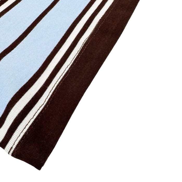 Prada Luxury Brand Womens Short Sleeve T-Shirt Oversized striped jersey T-shirt Whatsapp 【+1-3239614486】