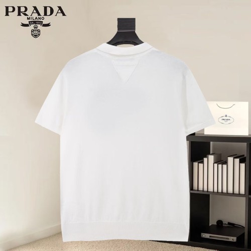 Prada Luxury Brand Men Womens Short Sleeve T-Shirt Knit Polo Shirt Whatsapp 【+1-3239614486】