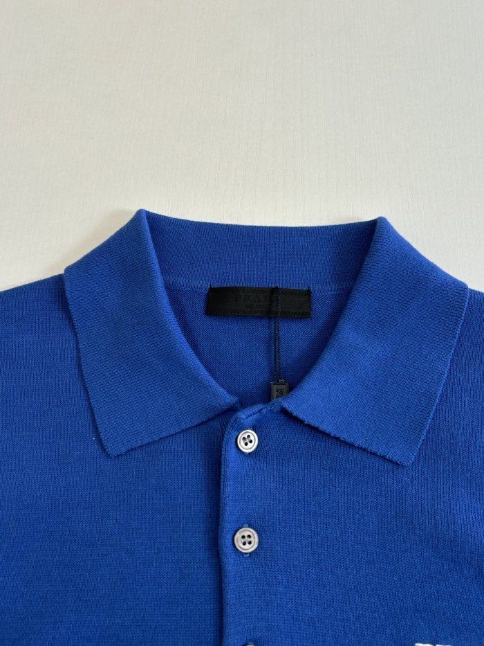 Prada Luxury Brand Men Womens Short Sleeve T-Shirt Knit Polo Shirt Whatsapp 【+1-3239614486】