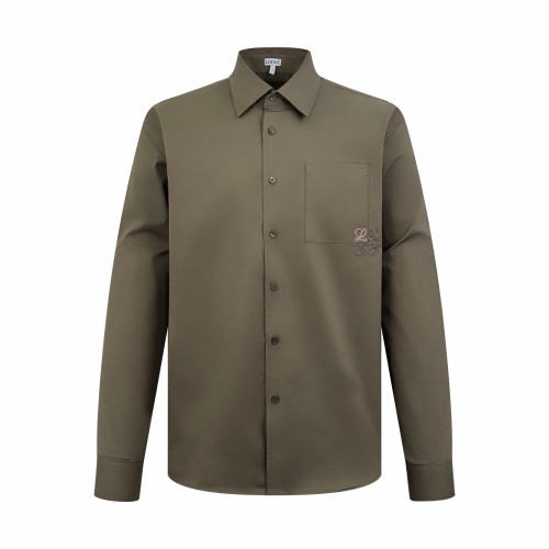 Loewe Luxury Brand Men Womens Long Sleeve Shirt Mens Shirt in cotton H526Y05XAN Whatsapp 【+1-3239614486】