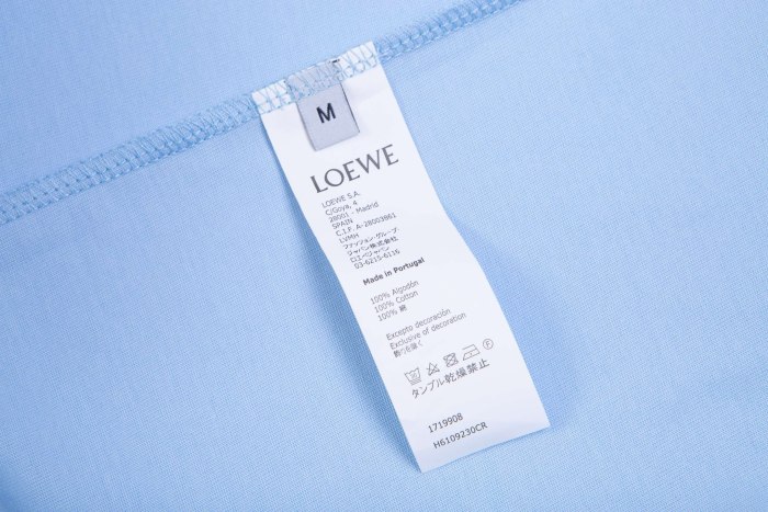Loewe Luxury Brand Men Womens Short Sleeve T-Shirt Whatsapp 【+1-3239614486】