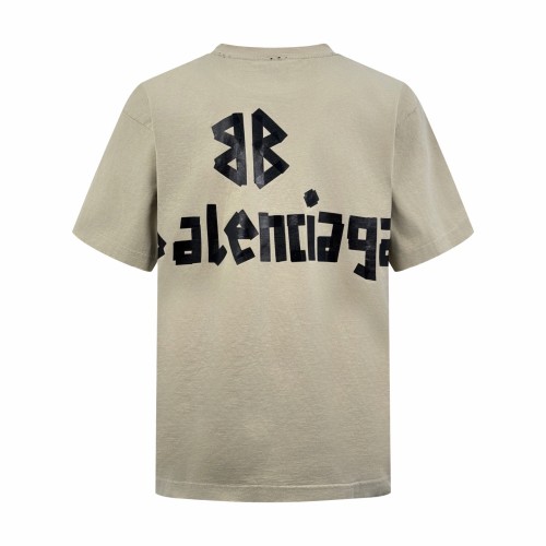 Balenciaga Luxury Brand Women Mens Short Sleeve T-Shirt TAPE TYPE MEDIUM FIT T-SHIRT Whatsapp 【+1-3239614486】
