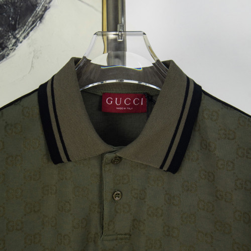 Gucci Luxury Brand Women Mens Short Sleeve T-Shirt GG nylon and cotton polo shirt Top Quality Whatsapp 【+1-3239614486】