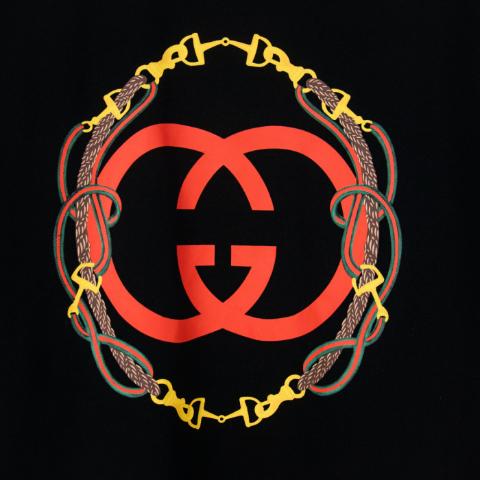 Gucci Luxury Brand Women Mens Short Sleeve T-Shirt Cotton jersey T-shirt with print Top Quality Whatsapp 【+1-3239614486】