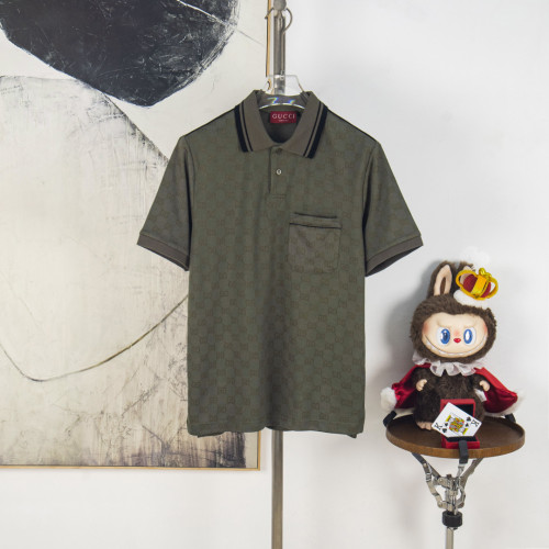 Gucci Luxury Brand Women Mens Short Sleeve T-Shirt GG nylon and cotton polo shirt Top Quality Whatsapp 【+1-3239614486】