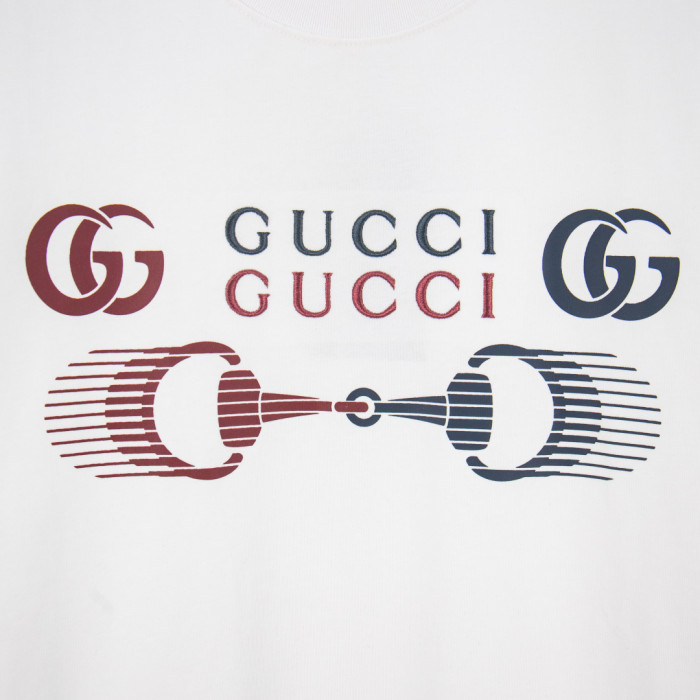 Gucci Luxury Brand Women Mens Short Sleeve T-Shirt Cotton jersey T-shirt with print Top Quality Whatsapp 【+1-3239614486】