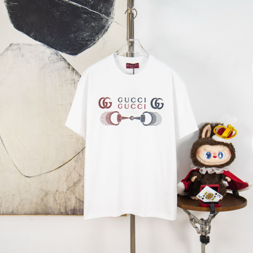 Gucci Luxury Brand Women Mens Short Sleeve T-Shirt Cotton jersey T-shirt with print Top Quality Whatsapp 【+1-3239614486】