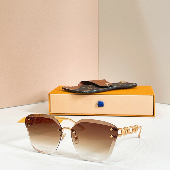 Louis Vuitton Sunglasses Luxury Brand Womens Sunglasses LV Jewel Cat Eye Sunglasses with Original Box Whatsapp 【+1-3239614486】Z2141U