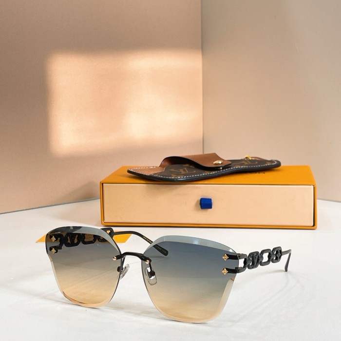 Louis Vuitton Sunglasses Luxury Brand Womens Sunglasses LV Jewel Cat Eye Sunglasses with Original Box Whatsapp 【+1-3239614486】Z2141U