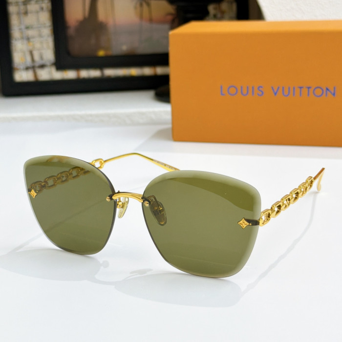 Louis Vuitton Sunglasses Luxury Brand Womens Sunglasses with Original Box Whatsapp 【+1-3239614486】Z2665U