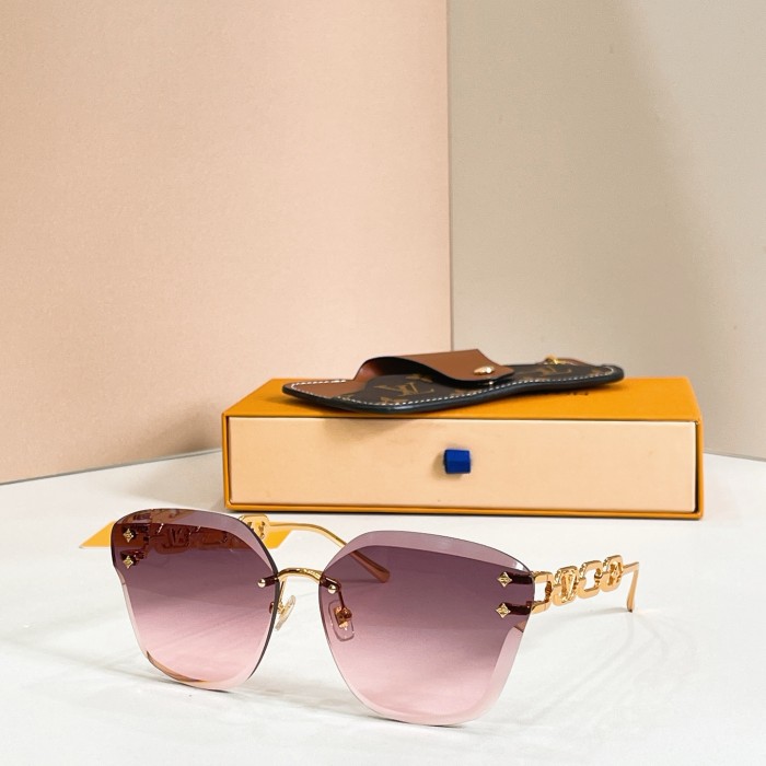 Louis Vuitton Sunglasses Luxury Brand Womens Sunglasses LV Jewel Cat Eye Sunglasses with Original Box Whatsapp 【+1-3239614486】Z2141U
