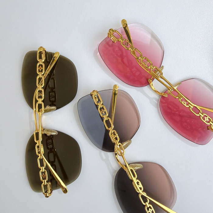 Louis Vuitton Sunglasses Luxury Brand Womens Sunglasses with Original Box Whatsapp 【+1-3239614486】Z2665U