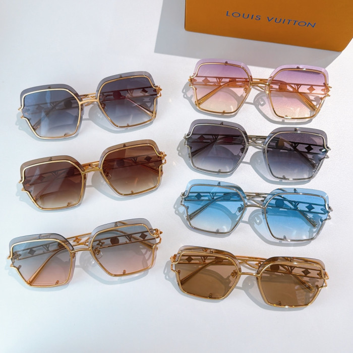 Louis Vuitton Sunglasses Luxury Brand Womens Sunglasses with Original Box Whatsapp 【+1-3239614486】Z2966U
